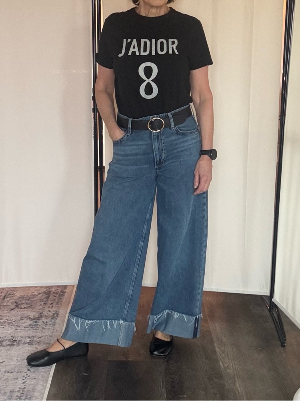rag & bone Denim Wide-Leg Jeans - Picture 7 of 8
